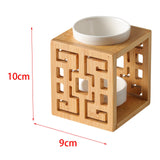 Maxbell Lamp holder Diffuser Candle Holder Wood Frame Essential Oil Decorative