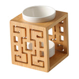 Maxbell Lamp holder Diffuser Candle Holder Wood Frame Essential Oil Decorative