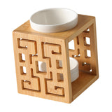 Maxbell Lamp holder Diffuser Candle Holder Wood Frame Essential Oil Decorative