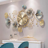 Maxbell Wall Hanging Clocks Iron Art Atmosphere Mute for Bedroom Dining Room Hotel horizontal medium