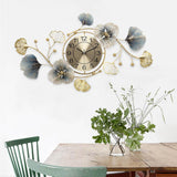 Maxbell Wall Hanging Clocks Iron Art Atmosphere Mute for Bedroom Dining Room Hotel horizontal medium
