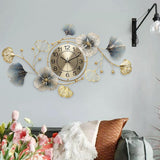 Maxbell Wall Hanging Clocks Iron Art Atmosphere Mute for Bedroom Dining Room Hotel horizontal medium