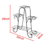 Maxbell 3 Layer Plant Stand Metal Display Holder Outdoor Decoration for Planter Rack