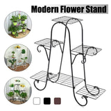 Maxbell 3 Layer Plant Stand Metal Display Holder Outdoor Decoration for Planter Rack
