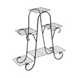 Maxbell 3 Layer Plant Stand Metal Display Holder Outdoor Decoration for Planter Rack