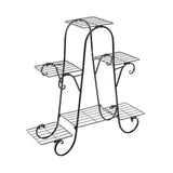 Maxbell 3 Layer Plant Stand Metal Display Holder Outdoor Decoration for Planter Rack