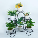 Maxbell 3 Layer Plant Stand Metal Display Holder Outdoor Decoration for Planter Rack