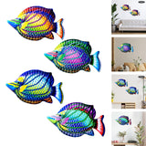 Maxbell fish Decor Statue Wall Decoration for Bathroom Balcony Office Red