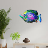 Maxbell fish Decor Statue Wall Decoration for Bathroom Balcony Office Green