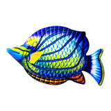 Maxbell fish Decor Statue Wall Decoration for Bathroom Balcony Office Blue