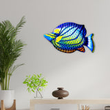 Maxbell fish Decor Statue Wall Decoration for Bathroom Balcony Office Blue