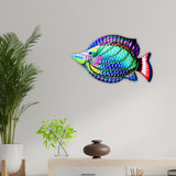 Maxbell fish Decor Statue Wall Decoration for Bathroom Balcony Office Violet