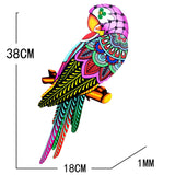 Maxbell bird Wall Art Decor Sculpture Hanging Decor for Indoor Outdoor Fence Purple head to left