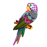 Maxbell bird Wall Art Decor Sculpture Hanging Decor for Indoor Outdoor Fence Purple head to left