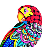 Maxbell bird Wall Art Decor Sculpture Hanging Decor for Indoor Outdoor Fence Red head to left