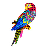 Maxbell bird Wall Art Decor Sculpture Hanging Decor for Indoor Outdoor Fence Red head to left
