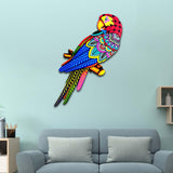 Maxbell bird Wall Art Decor Sculpture Hanging Decor for Indoor Outdoor Fence Red head to left