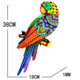 Maxbell bird Wall Art Decor Sculpture Hanging Decor for Indoor Outdoor Fence yellow to left
