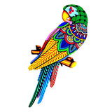 Maxbell bird Wall Art Decor Sculpture Hanging Decor for Indoor Outdoor Fence Green head to left