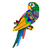 Maxbell bird Wall Art Decor Sculpture Hanging Decor for Indoor Outdoor Fence Green head to left