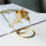 Maxbell Tabletop Metal Candle Holder Candlestick Holder Home Decor Unique Shape B