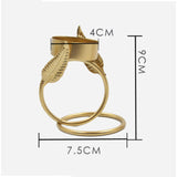 Maxbell Tabletop Metal Candle Holder Candlestick Holder Home Decor Unique Shape B