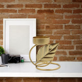 Maxbell Tabletop Metal Candle Holder Candlestick Holder Home Decor Unique Shape C