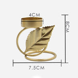 Maxbell Tabletop Metal Candle Holder Candlestick Holder Home Decor Unique Shape C