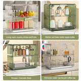 Maxbell Transparent Display Case Holder Countertop Desktop for Bedroom Mugs Storage L