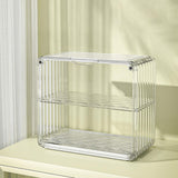 Maxbell Transparent Display Case Holder Countertop Desktop for Bedroom Mugs Storage L