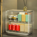 Maxbell Transparent Display Case Holder Countertop Desktop for Bedroom Mugs Storage L