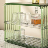 Maxbell Transparent Display Case Holder Countertop Desktop for Bedroom Mugs Storage L