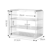 Maxbell Transparent Display Case Holder Countertop Desktop for Bedroom Mugs Storage L