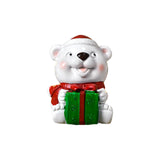 Maxbell Christmas Resin Figurine Decor Durable Prop Ornaments Festival for Office Bear