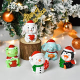 Maxbell Christmas Resin Figurine Decor Durable Prop Ornaments Festival for Office Frog