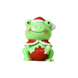 Maxbell Christmas Resin Figurine Decor Durable Prop Ornaments Festival for Office Frog