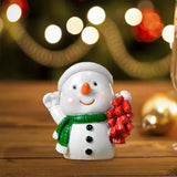 Maxbell Christmas Resin Figurine Decor Durable Prop Ornaments Festival for Office Snowman