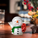 Maxbell Christmas Resin Figurine Decor Durable Prop Ornaments Festival for Office Snowman