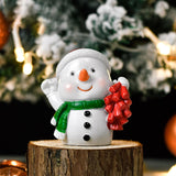 Maxbell Christmas Resin Figurine Decor Durable Prop Ornaments Festival for Office Snowman