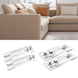 Maxbell 2x Sectional Lock Easy to Install Self Locking Universal Sofa Connectors 13.7cm