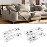 Maxbell 2x Sectional Lock Easy to Install Self Locking Universal Sofa Connectors 13.7cm