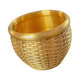 Maxbell Sculpted Brass Fengshui Bowl Homeware Cornucopia for Drinking Office Dorm