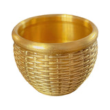 Maxbell Sculpted Brass Fengshui Bowl Homeware Cornucopia for Drinking Office Dorm