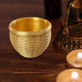 Maxbell Sculpted Brass Fengshui Bowl Homeware Cornucopia for Drinking Office Dorm