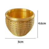 Maxbell Sculpted Brass Fengshui Bowl Homeware Cornucopia for Drinking Office Dorm
