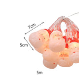 Maxbell Christmas String Lights Beautiful Santa Claus Decorative for Garden Weddings 5 meters 40 lights