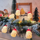 Maxbell Christmas String Lights Beautiful Santa Claus Decorative for Garden Weddings 5 meters 40 lights