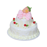 Maxbell Artificial Cake Ornament Faux Cakes Model for Bakery Decoration Props White