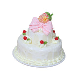 Maxbell Artificial Cake Ornament Faux Cakes Model for Bakery Decoration Props White