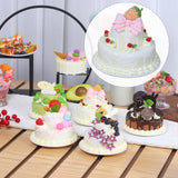 Maxbell Artificial Cake Ornament Faux Cakes Model for Bakery Decoration Props White